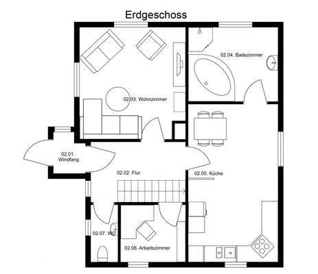 Grundriss Erdgeschoss 