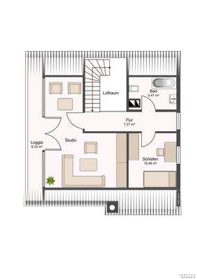 Grundriss Dachgeschoss