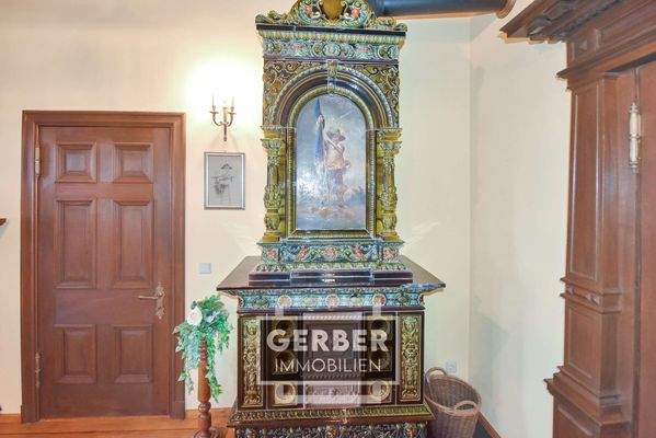 Ofen von 1870 aus Dresden, neu schamottiert 