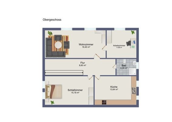 Grundriss Obergeschoss