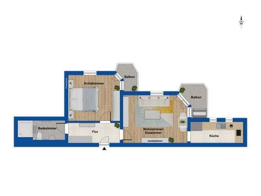 Grundriss 1. Obergeschoss