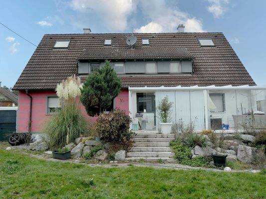 Rückansicht des Hauses