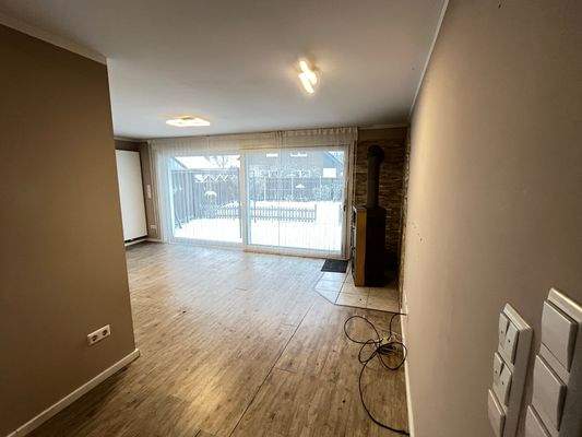 Wohnzimmer mit Kaminofen