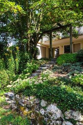 Terrasse vom Garten aus