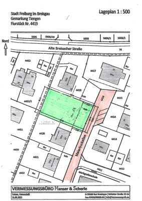 Lageplan, 712 qm groß