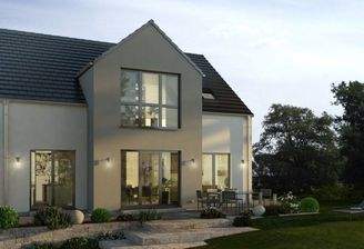 Prestige 3 Aussenansicht Garten Zwerchgiebel Satteldach