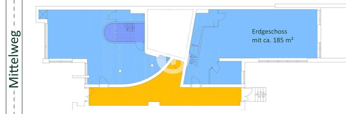 Erdgeschoss mit ca. 185 m²