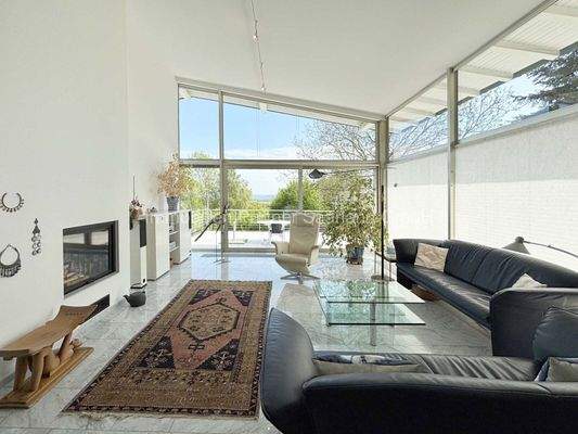 Wohnbereich mit Zugang zur Terrasse Erdgeschoss