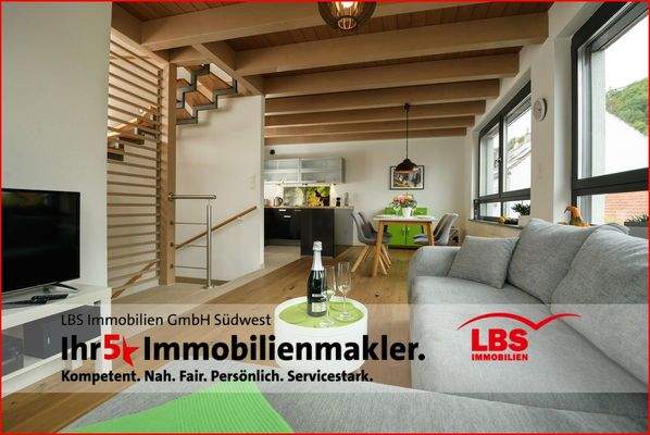 Wohn- und Essbereich im Obergeschoß