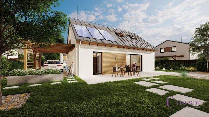 Largo 85 Außenansicht 3 mit Logo