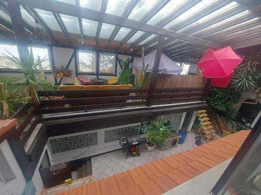 Blick vom Wohnz. zur Galerie