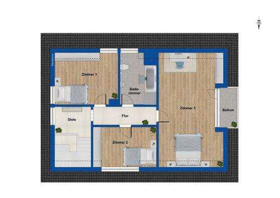 Grundriss Dachgeschoss