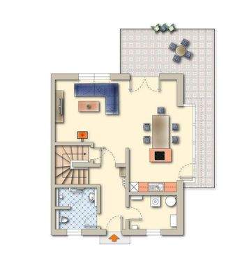 Grundriss Gartengeschoss