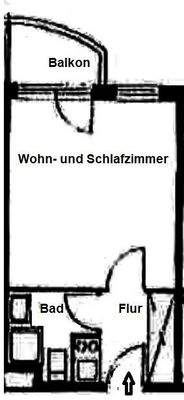 Grundriss WE 64, App. 809