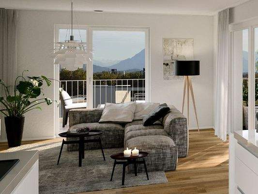 Vom Sofa aus Berge sehen!