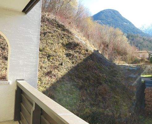 Ausblick vom Balkon nach Osten