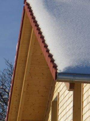 über Nacht kam der Schnee