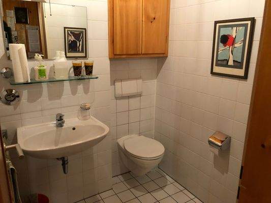 Blick in das Badezimmer