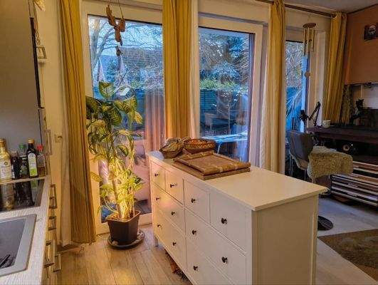 offene Küche zum Wohnbereich