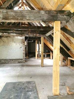 gesicherter Dachstuhl