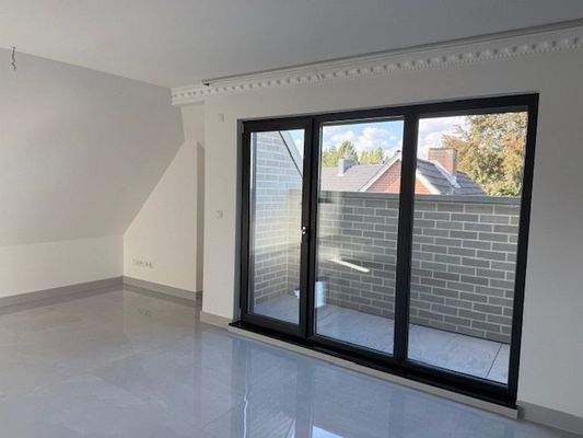 Balkon der Dachgeschoss Wohnung