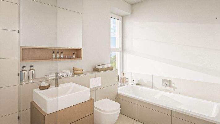 Visualisierung Badezimmer_greige