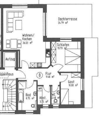 Grundriss Whg. 8