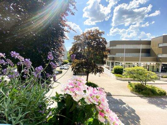 Balkonsicht aus dem Obergeschoss