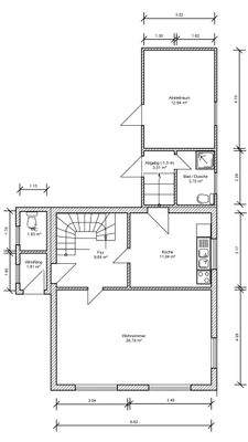 Altbau (vorn): Erdgeschoss