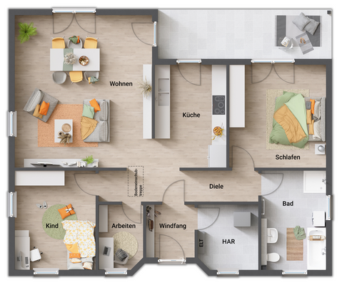 Grundriss-Winkelbungalow-Bungalow-108-Erdgeschoss.