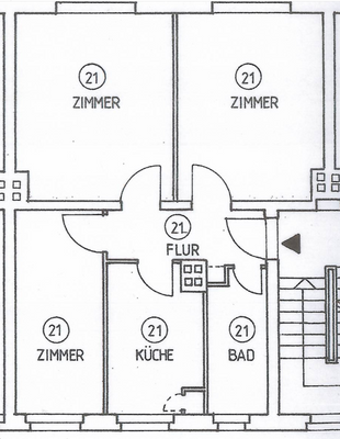 Grundriss WE21