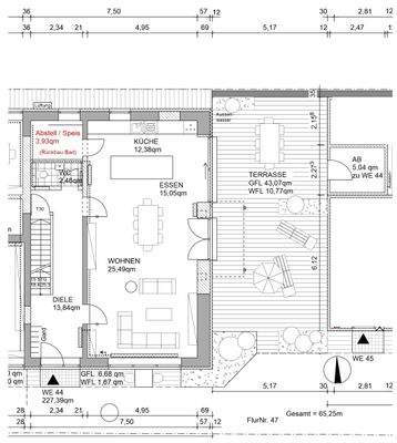 EG Variante 1 - Großes Wohnzimmer