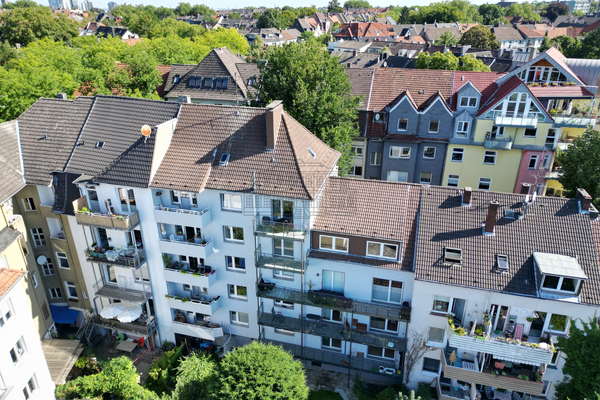 Rückseite mit Balkon