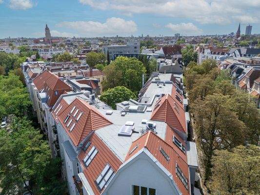 Blick auf Dachterrasse