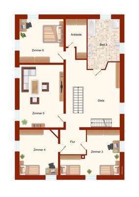 Grundriss Obergeschoss