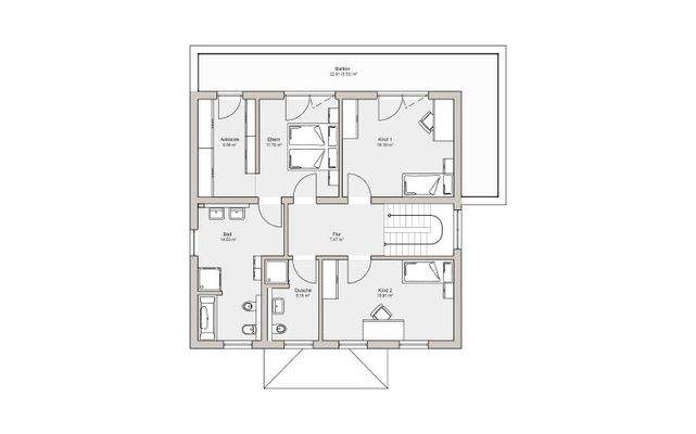 Grundriss Obergeschoss