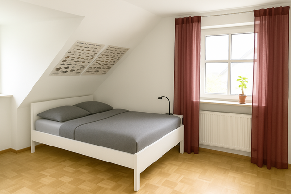 Möblierungsbeispiel Schlafen 