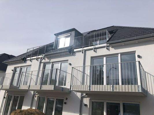 Ansicht Balkone Dachterrassen
