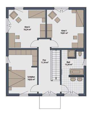 Grundriss Obergeschoss