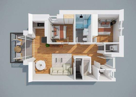 Grundriss Whg. 3 1. OG