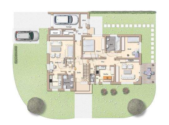 Grundriss EG - Abweichungen vorbehalten -