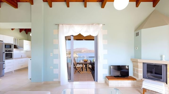 Luxusvilla auf Kreta mit Panoramameerblick, Pool u