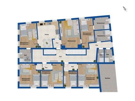 Grundriss Obergeschoss