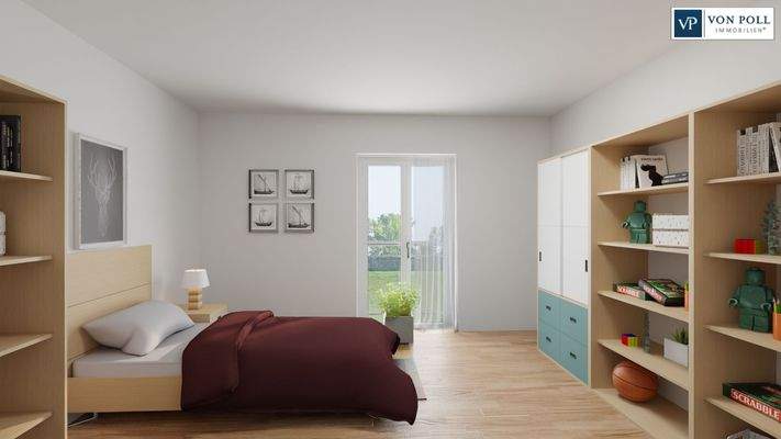 Ansicht Schlafzimmer