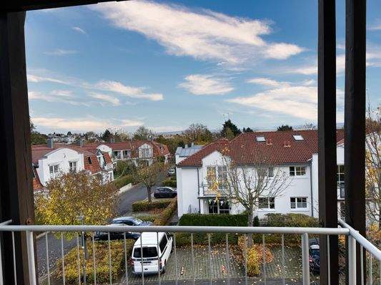 Blick vom Balkon