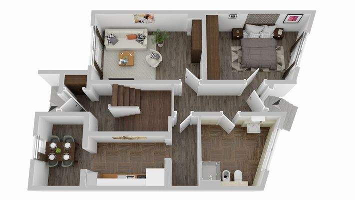 Grundrissskizze EG Whg 2