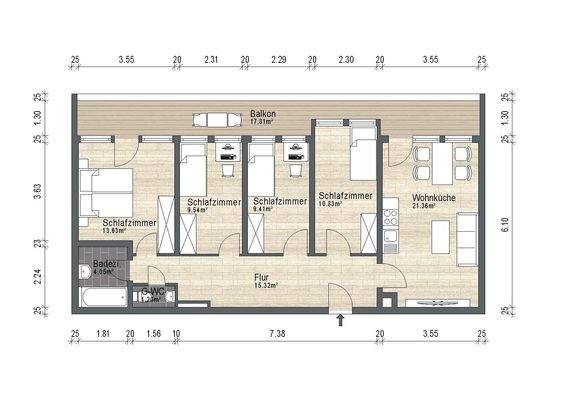 Grundriss Freischützstr