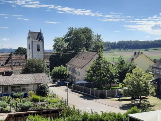 Blick vom Balkon