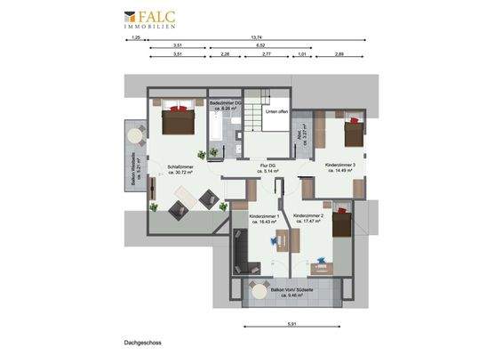 Grundriss DG Wohnung