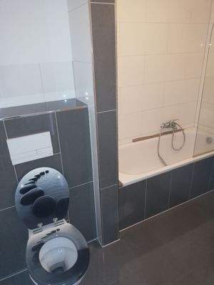 WC Sicht zur Badewanne